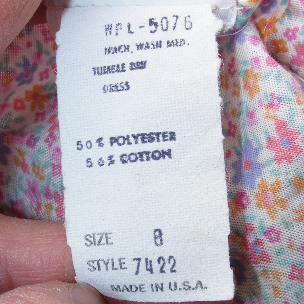 SOLD!! Vtg YVES SAINT LAURENT Girls Dress, 8 - Picture 7 of 7